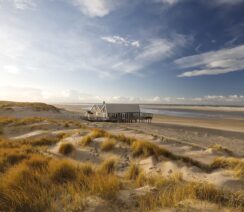 Szlezwik-Holsztyn - plaża nadmorska z domkami