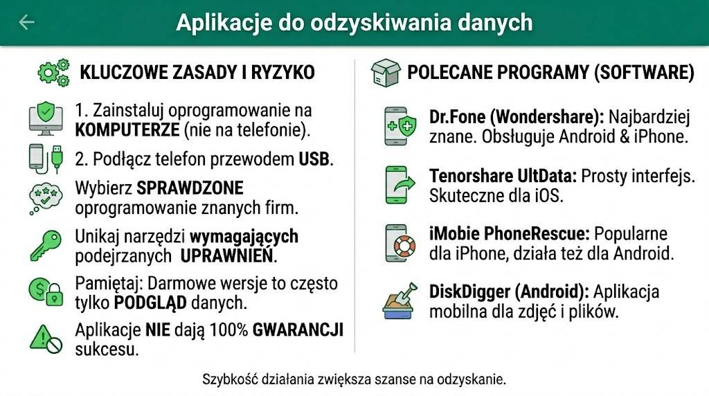 jak odzyskać usunięte wiadomości z whatsapp bez kopii zapasowej poprzez aplikacje 