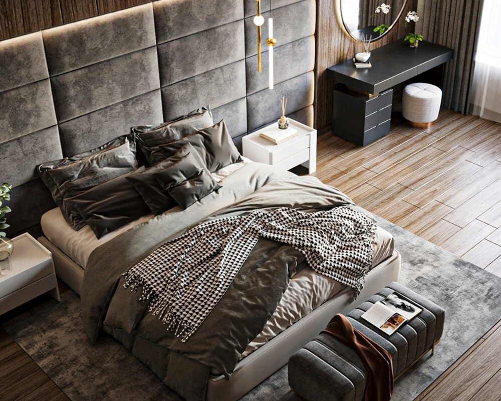sypialnia w stylu premium