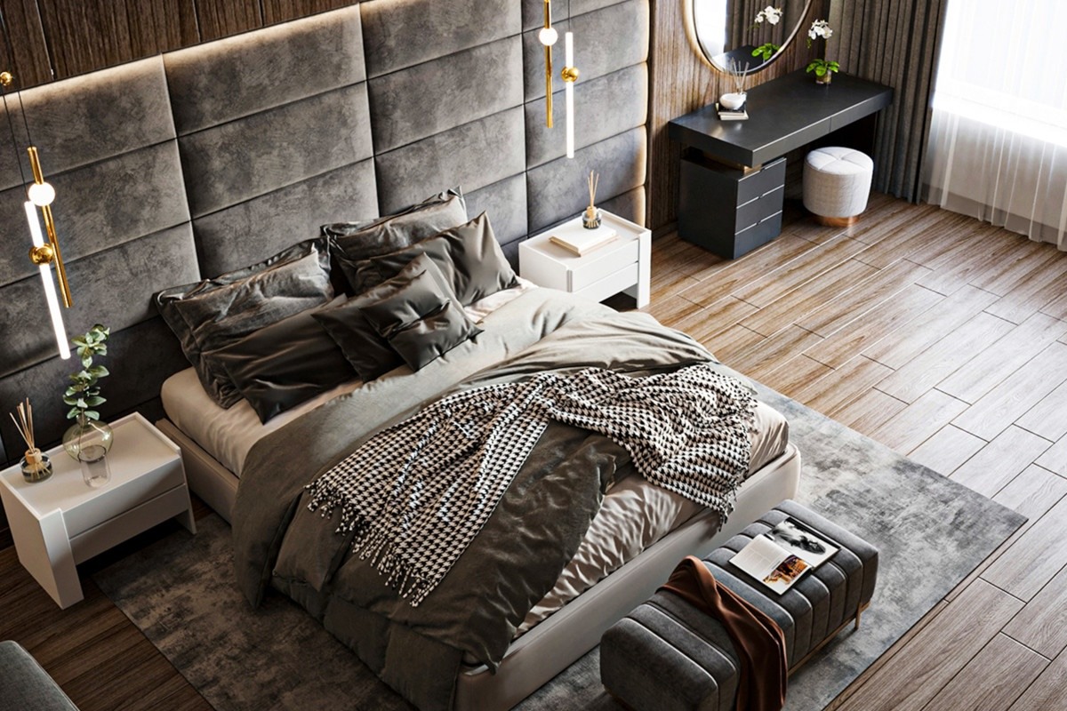 sypialnia w stylu premium