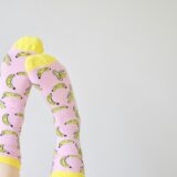 skarpety z motywem bananów wzorzyste skarpety