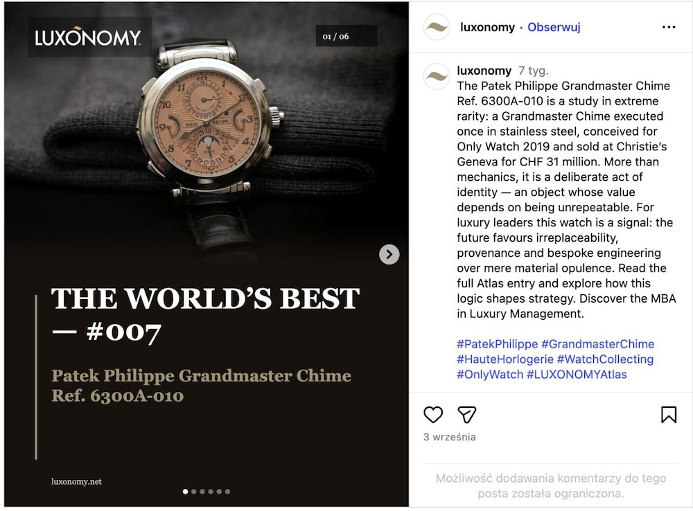 zegarek Patek Philippe Grandmaster Chim Patek Philippe Grandmaster Chime Ref. 6300A-010